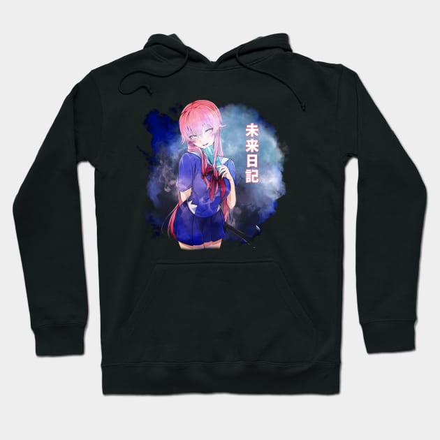 Yuno Gasai Beyond Sanity Hoodie by A Cyborg Fairy